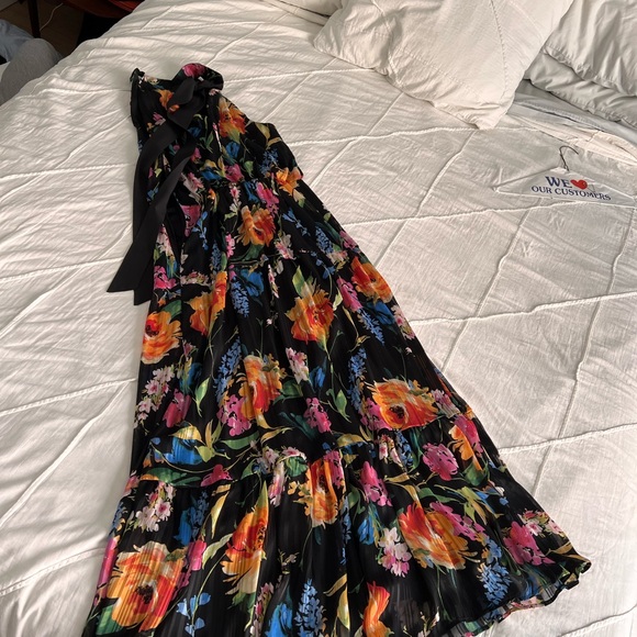 Sam Edelman Floral tiered maxi with high neck- worn once! In perfect condition - Picture 5 of 8